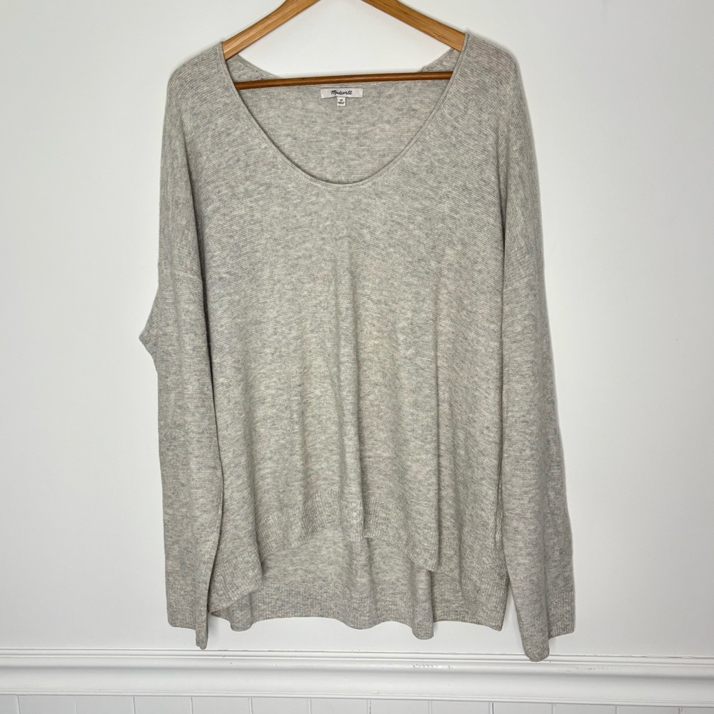 Madewell Women's Heathered Gray Sweater Top size 3XL